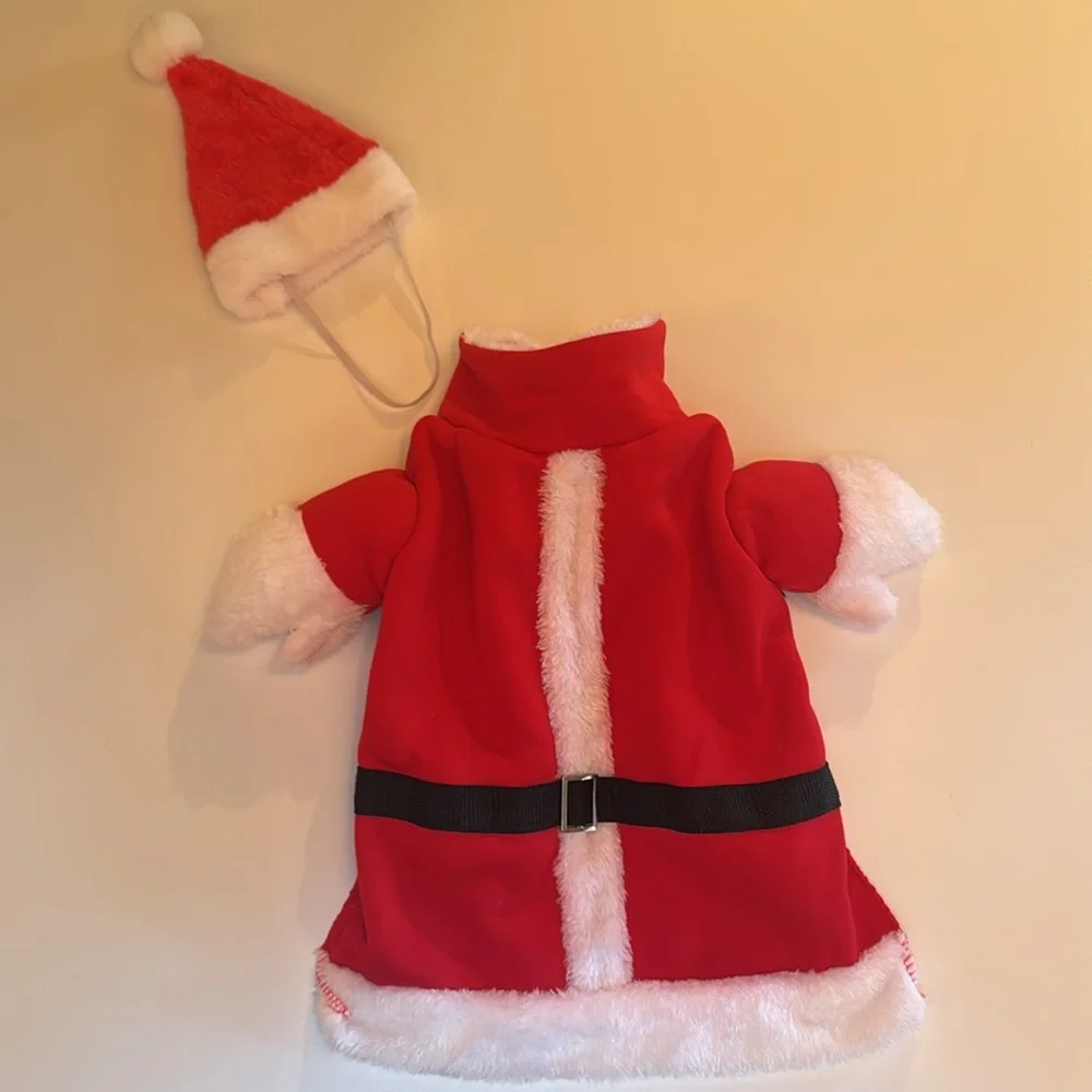 NWOT Santa Clause Christmas Pet Costume & Hat